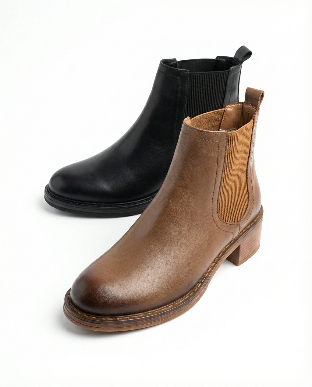Handgefertigte Chelsea Boots aus Premium-Glattleder  (2325 Glattleder)