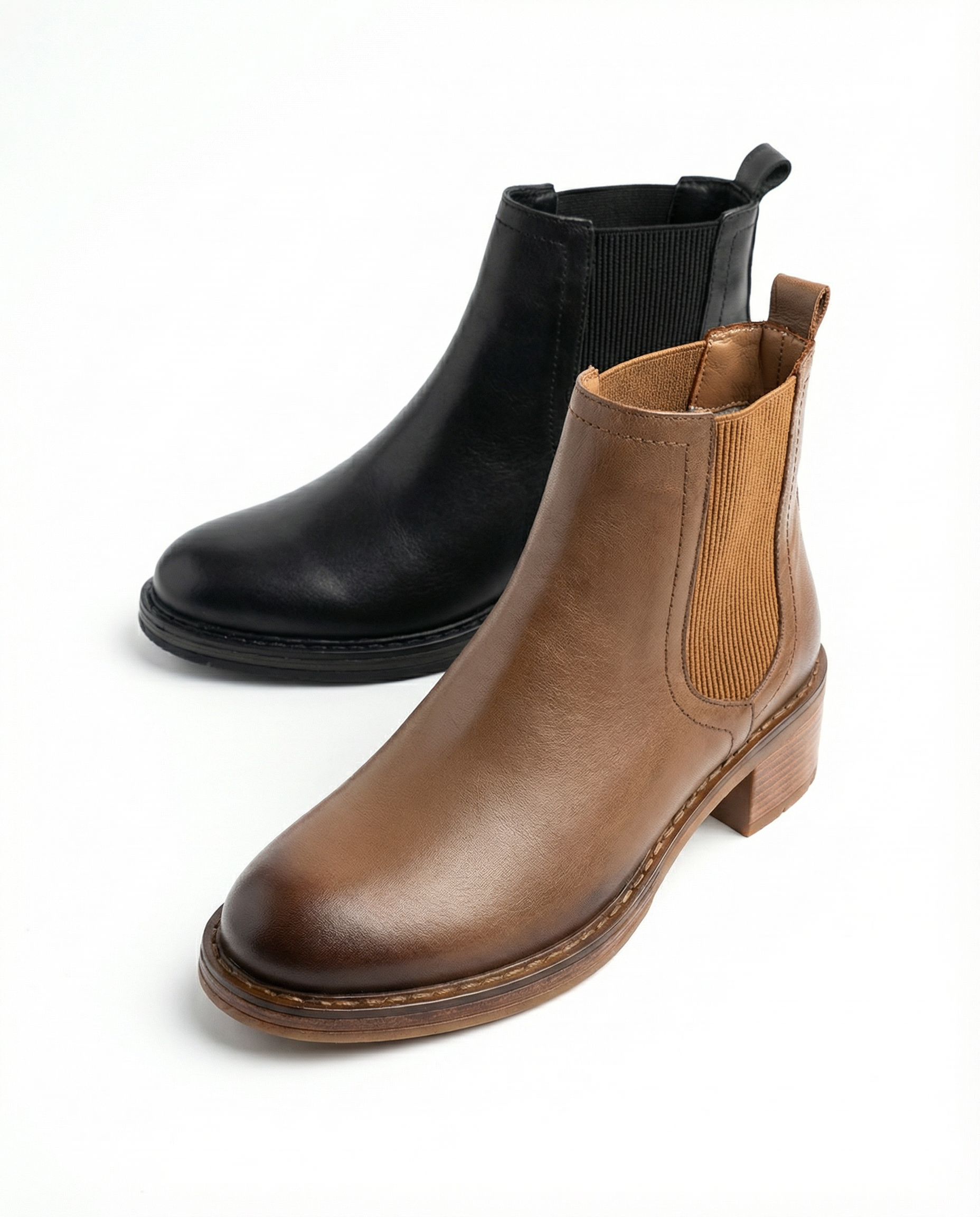 Handgefertigte Chelsea Boots aus Premium-Glattleder  (2325 Glattleder)