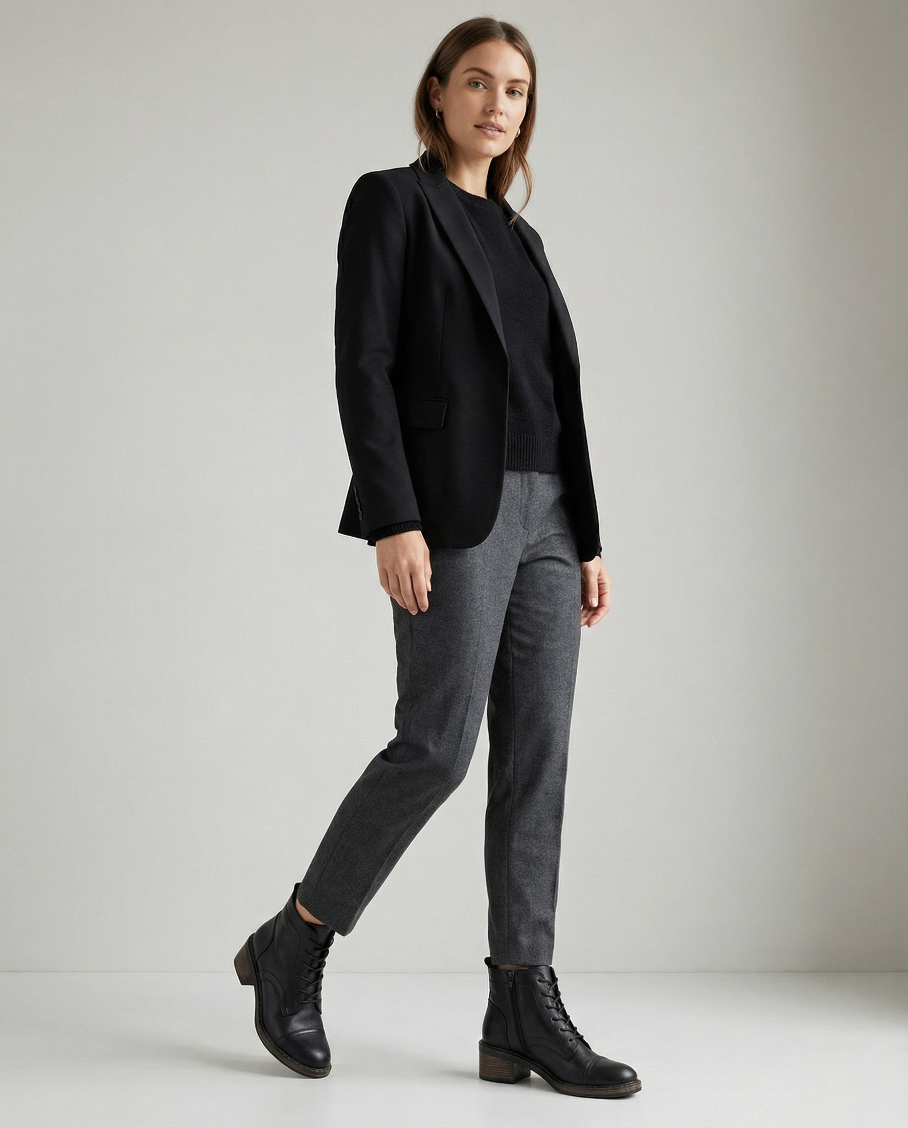 Handgefertigte Schnürstiefeletten aus Premium-Leder (2326)