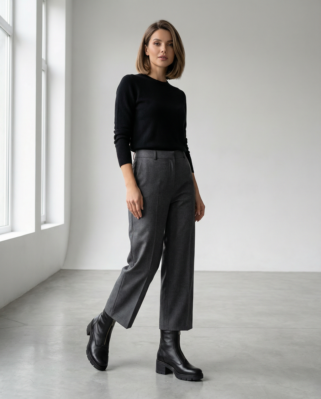 Handgefertigte Front-Zip Boots aus Premium-Leder (2426)