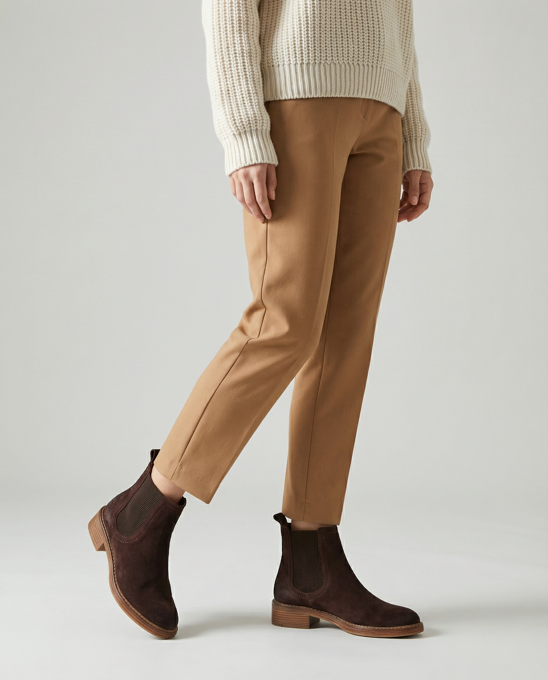 Handgefertigte Chelsea Boots aus echtem Wildleder (2325)