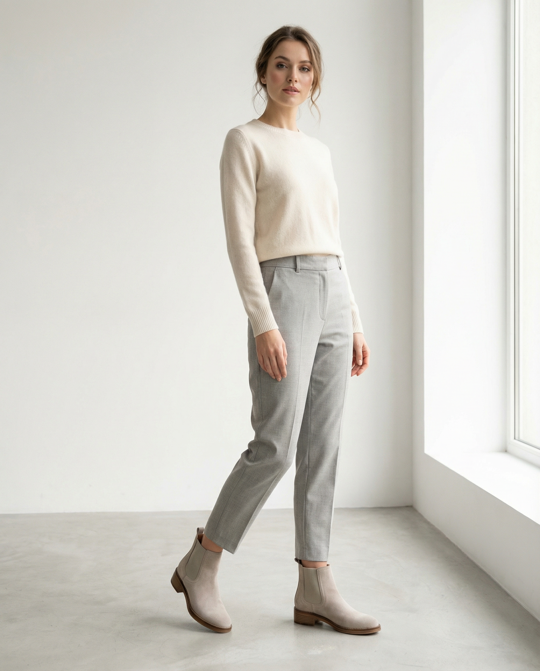 Handgefertigte Chelsea Boots aus echtem Wildleder (2325)