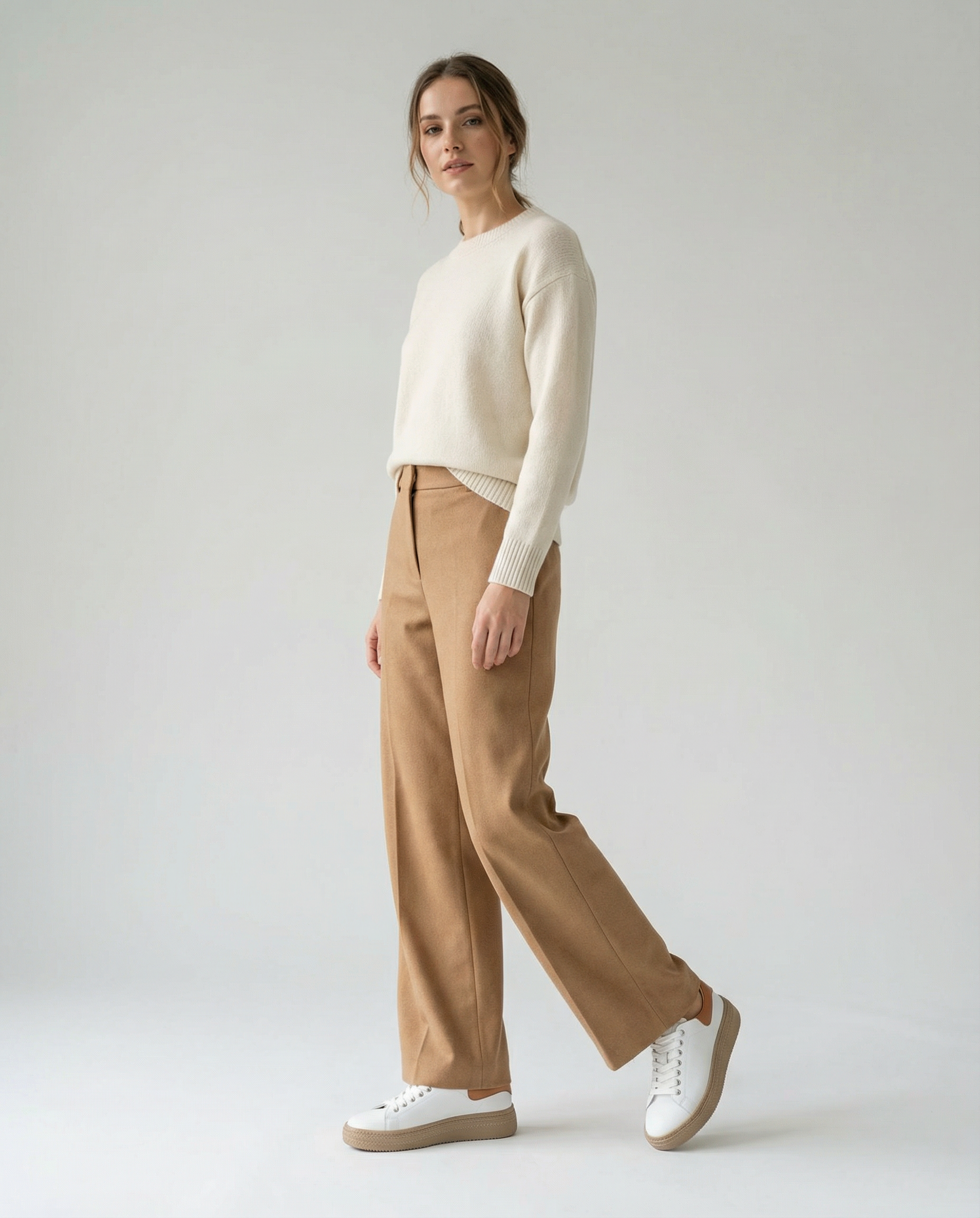 Handgefertigte Premium Leder-Sneaker (ZN19359)